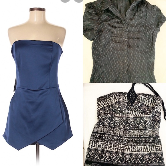 Express Romper, & 2 tops Bundle size: 4 Small - Picture 1 of 8